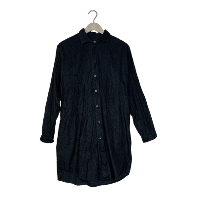 R/H studio button tunic, black | woman