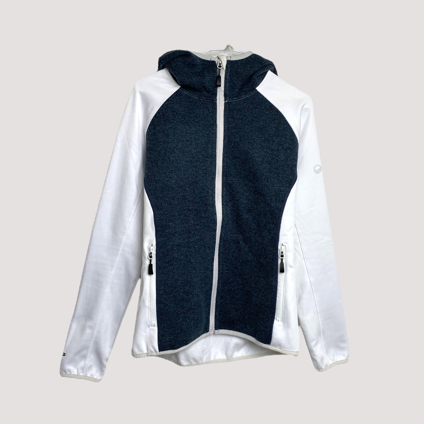 Halti mid layer jacket, white/melange grey | woman 38