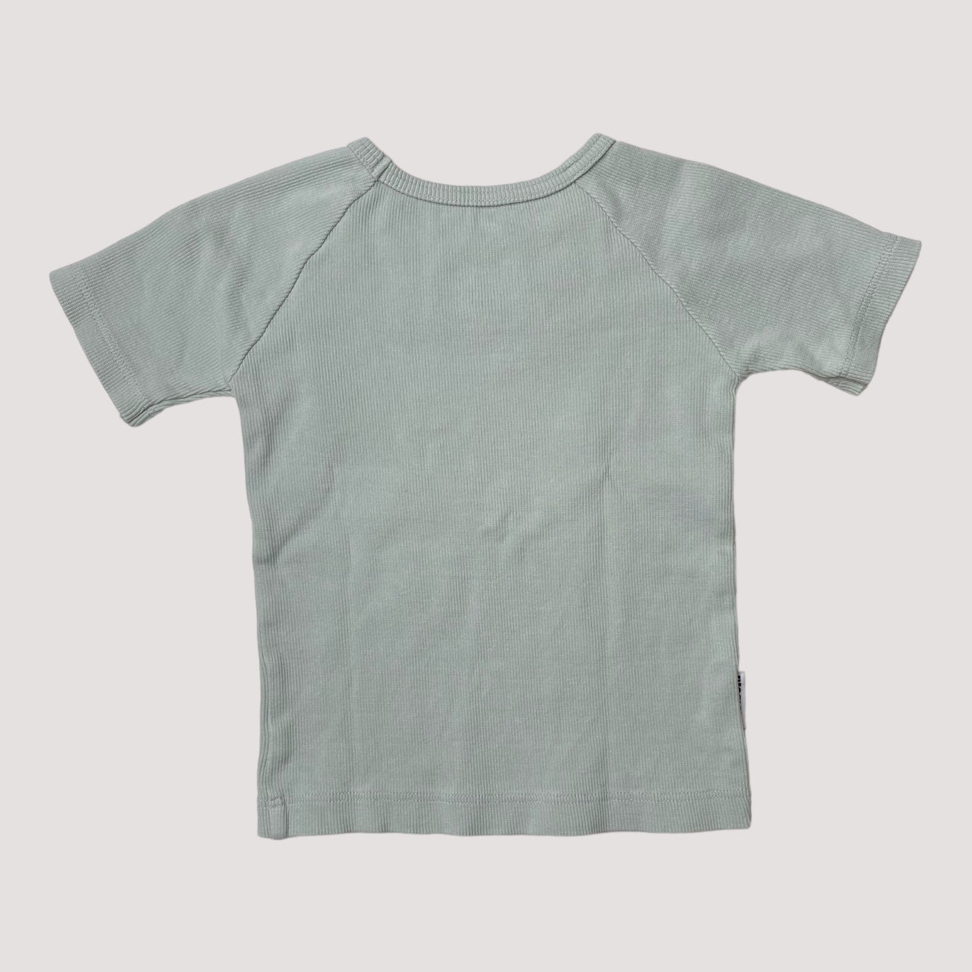 Metsola rib t-shirt, sky blue | 92cm