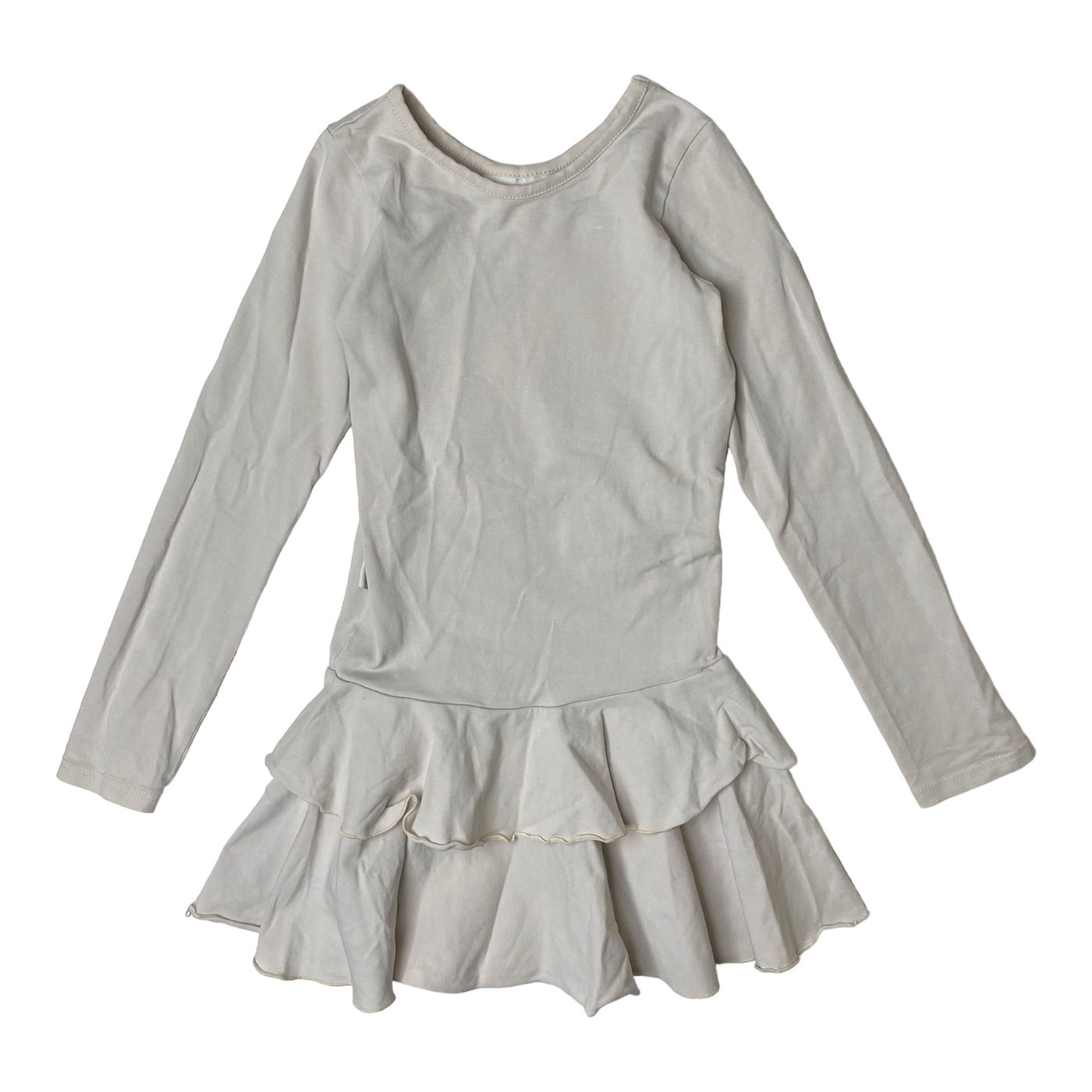 Gugguu frilla dress, almond | 116cm