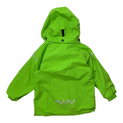 Isbjörn storm windbreaker jacket, lime green | 86/92cm