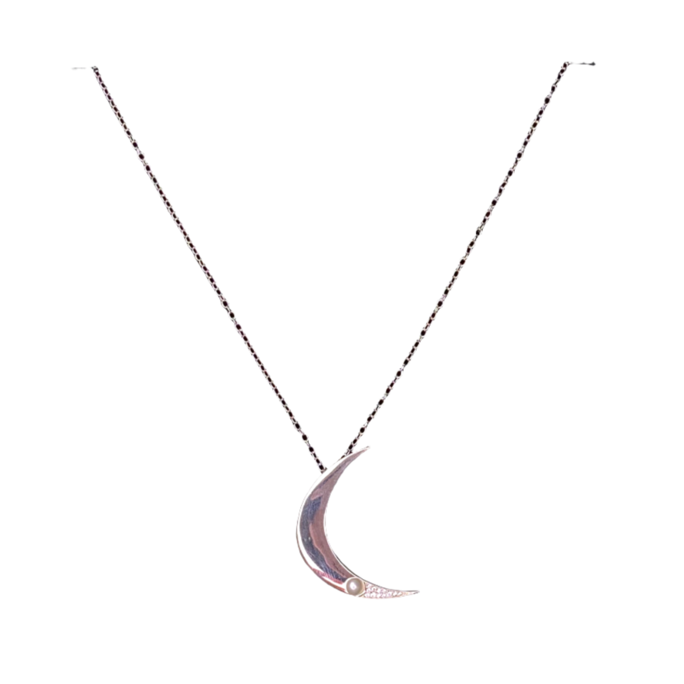 CU jewellery one moon necklace, silver | onesize