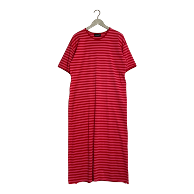 Marimekko stripe tricot dress, rapberry | woman M