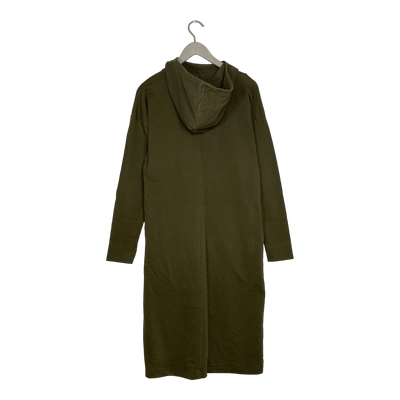 Ommellinen hoodie dress, moss green | woman M