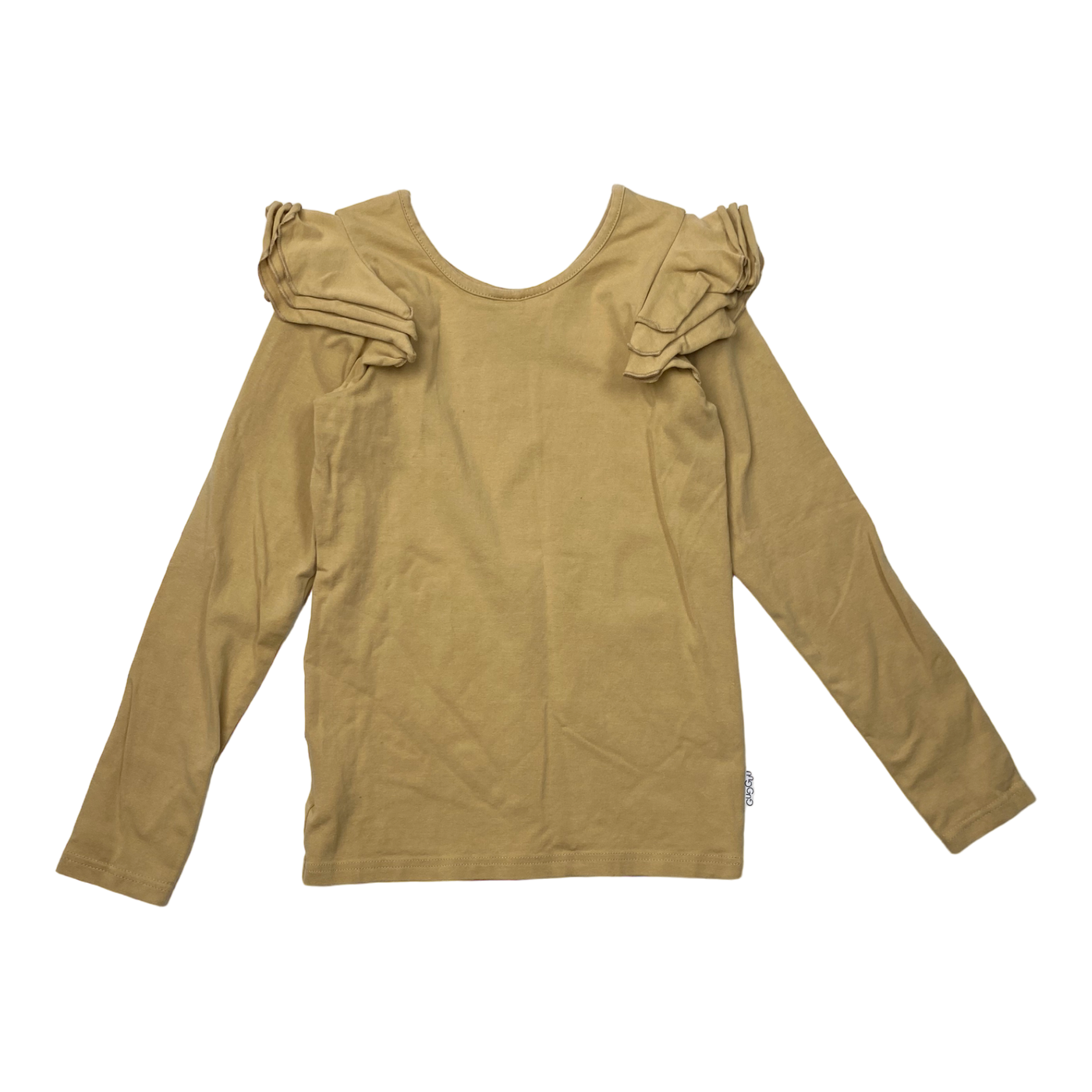 Gugguu frill shirt, amber | 134cm