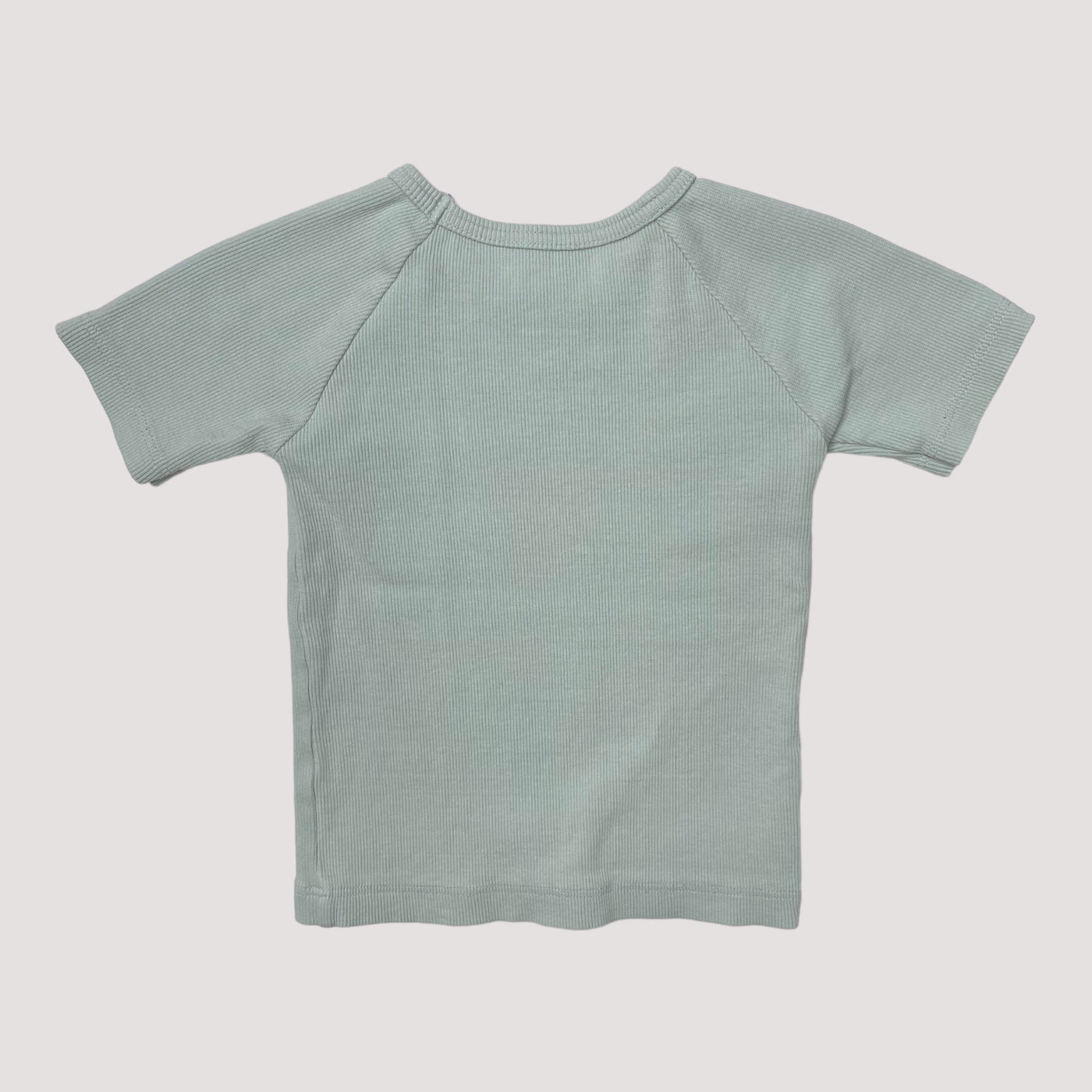 Metsola rib t-shirt, baby blue | 92cm