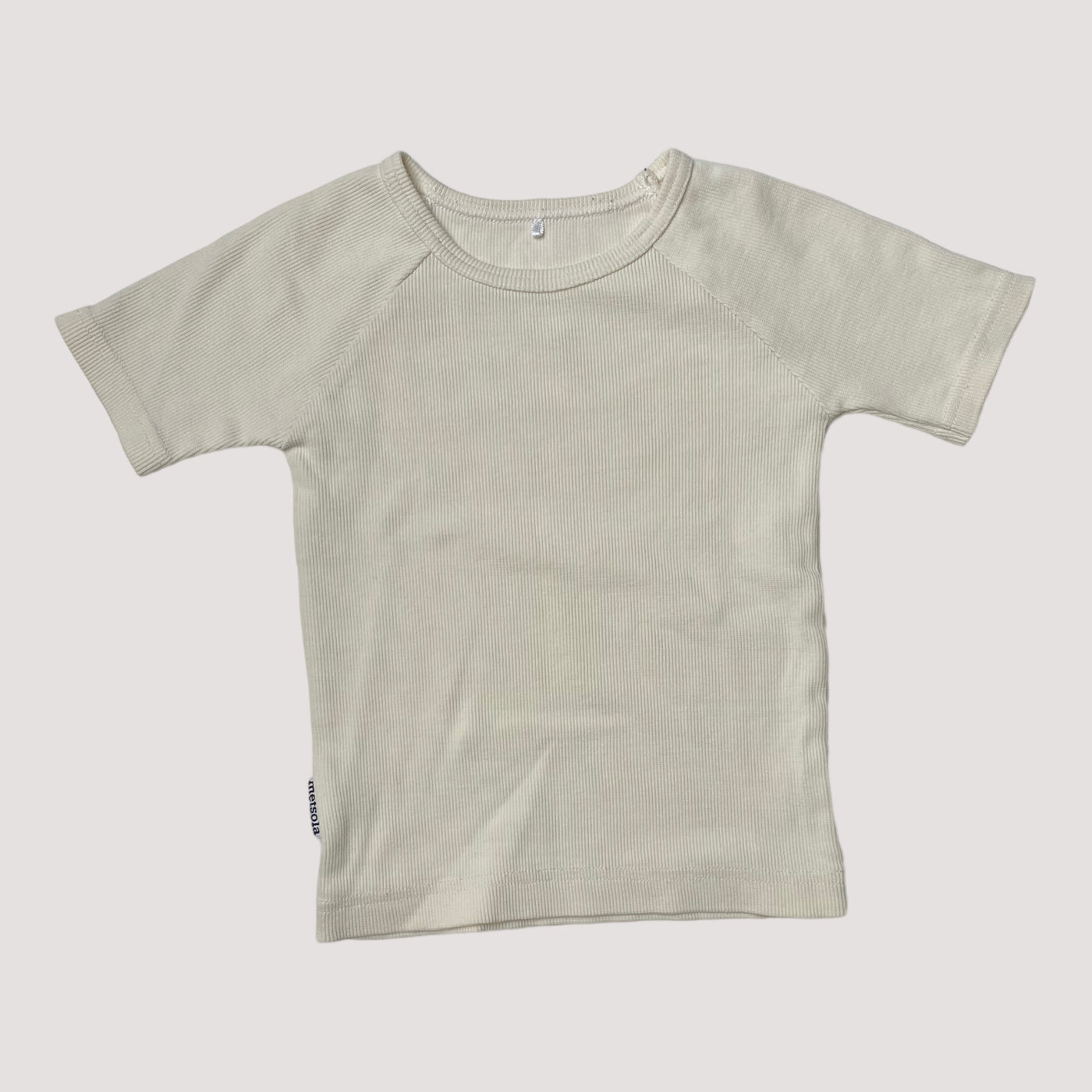 rib t-shirt, cream | 92cm