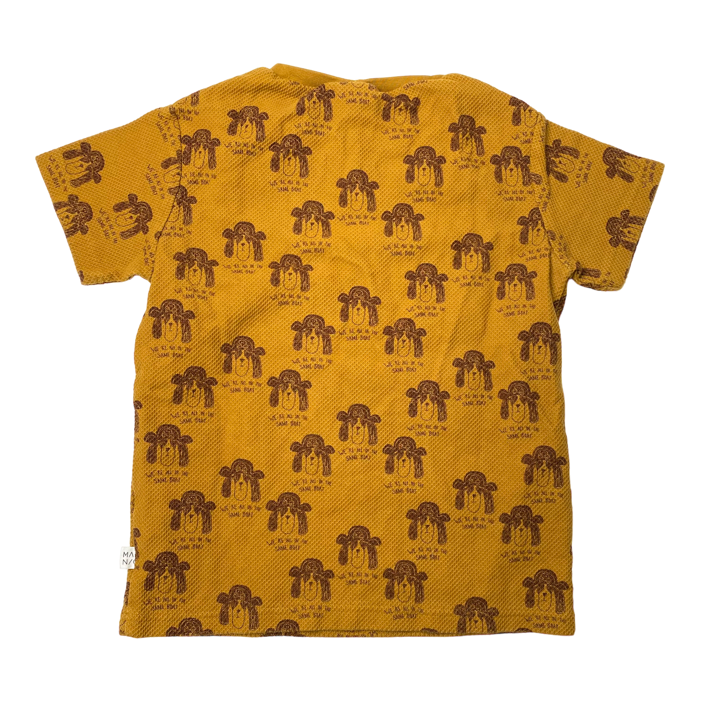 Mainio waffle t-shirt, pirate dog | 134/140cm