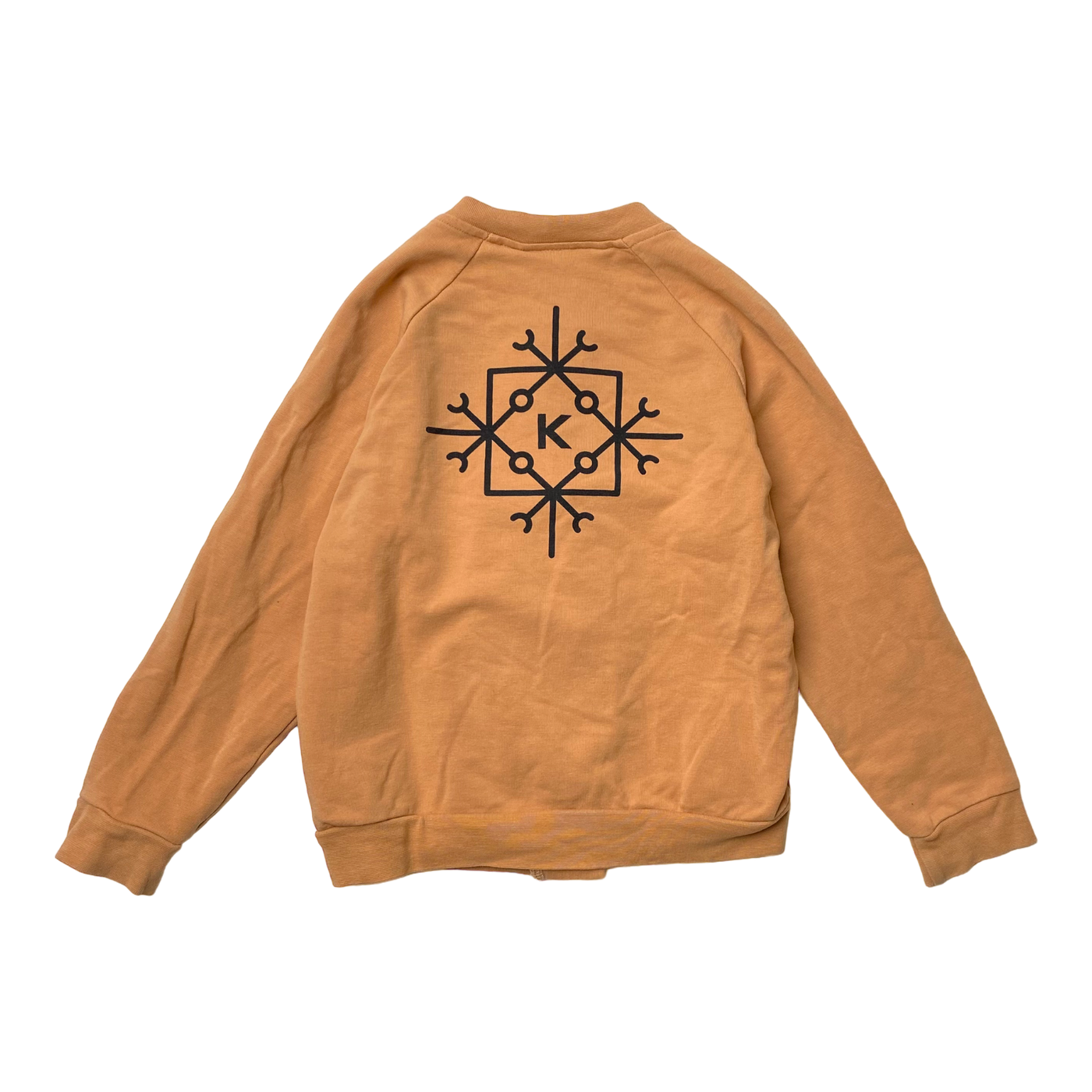 Kaiko logo sweat jacket, caramel | 98/104cm