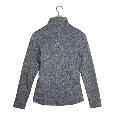 The North Face zipper fleece, melange grey | woman S