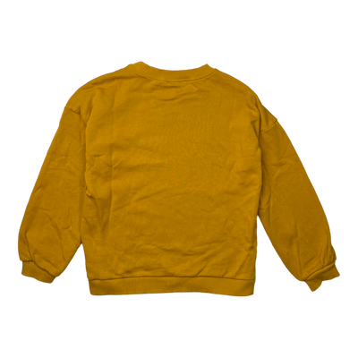 Mainio superpower sweatshirt, mustard yellow | 134/140cm