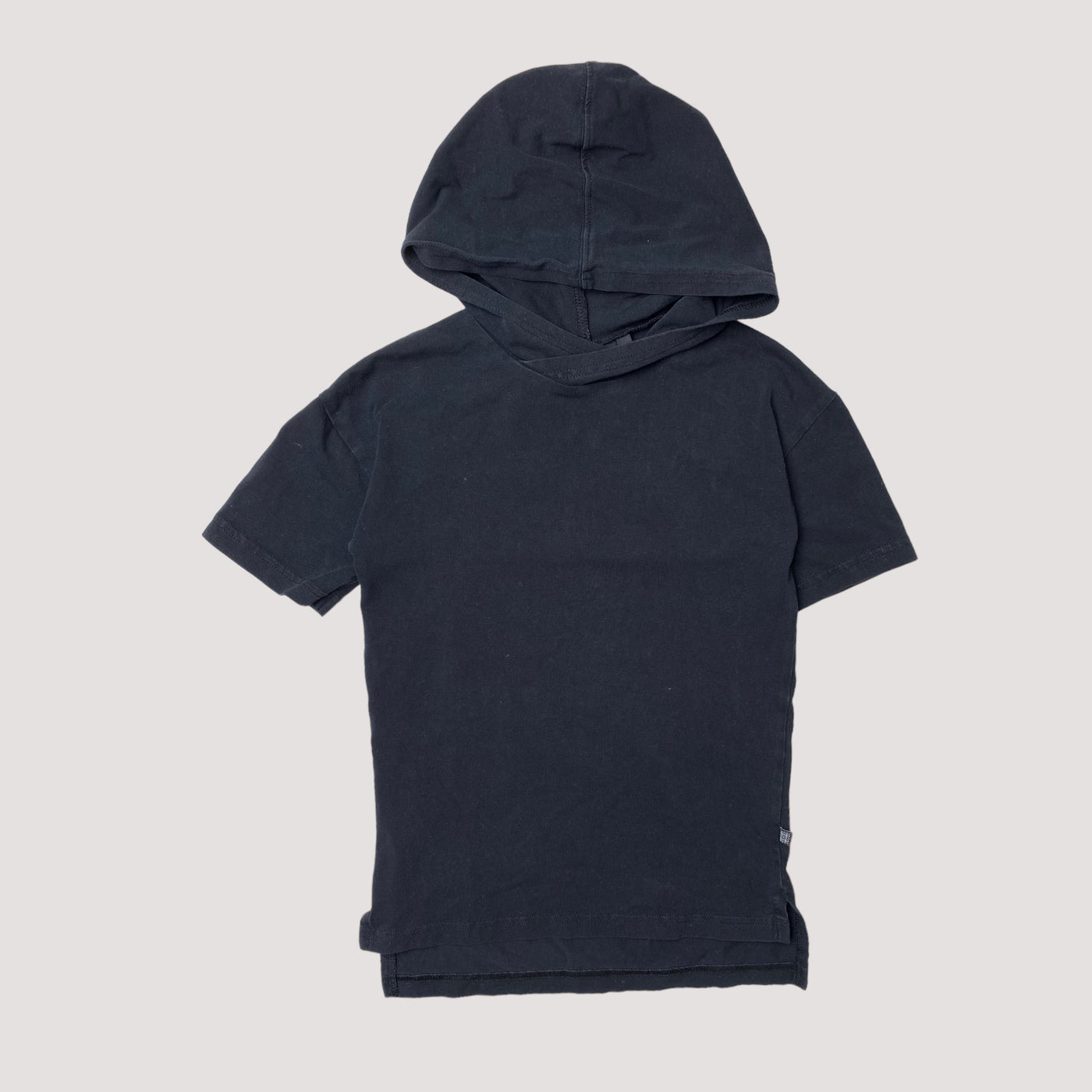hooded t-shirt, black | 110/116cm