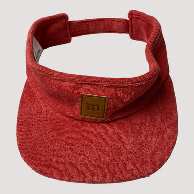 Metsola sun visor cap, red | 1-2y
