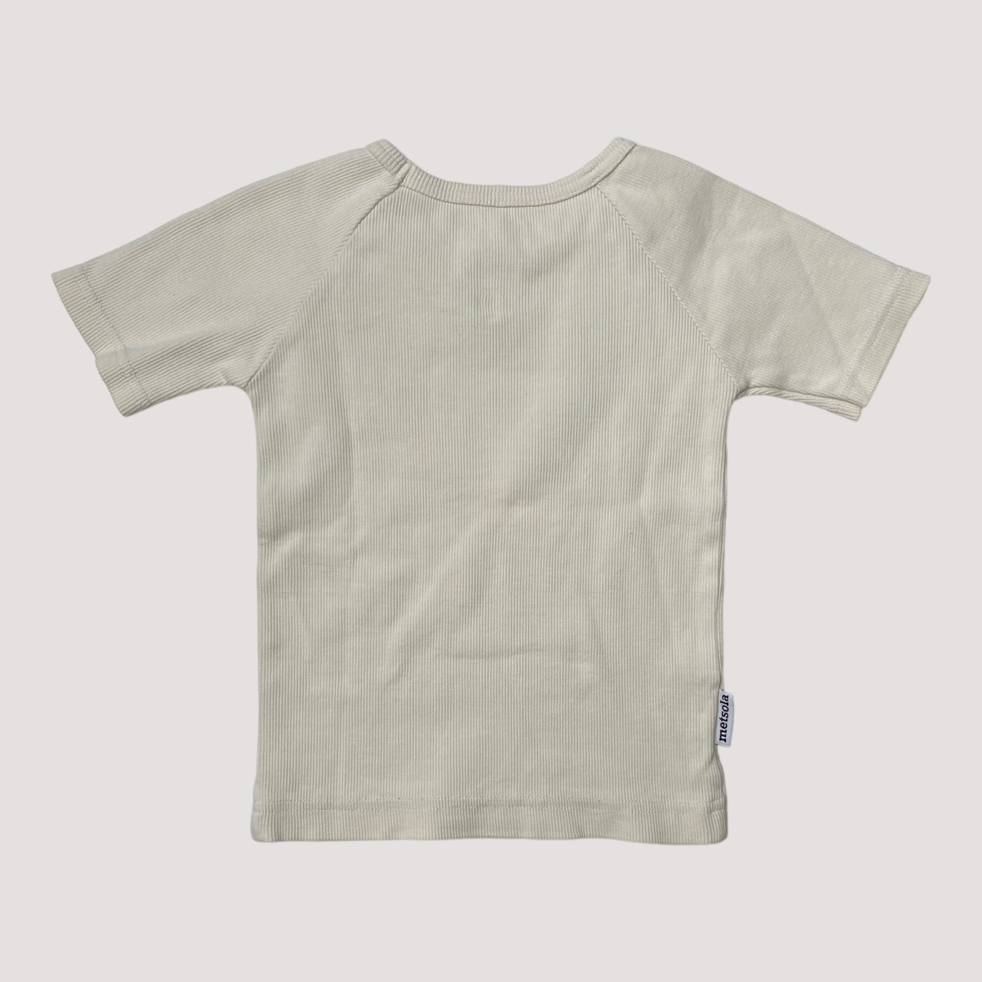rib t-shirt, cream | 92cm