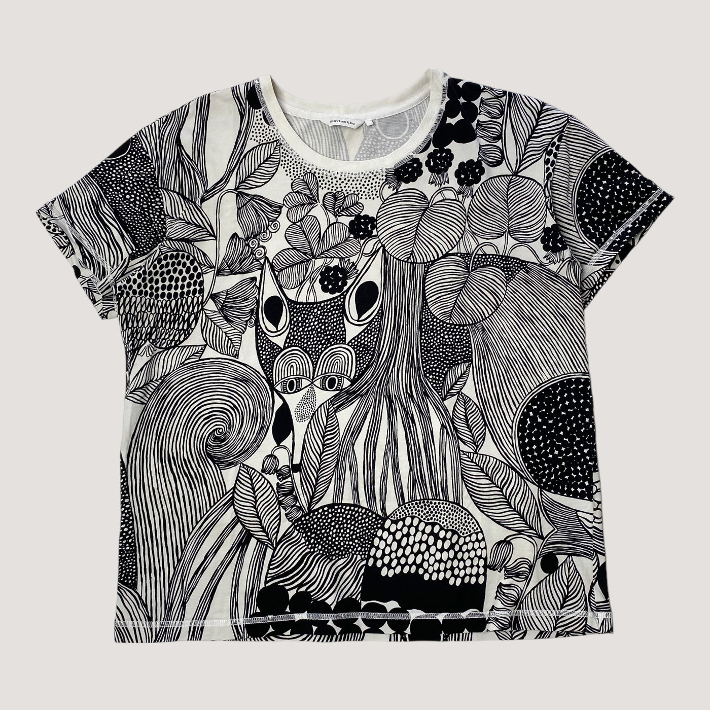 Marimekko hilja ketunkolo shirt, floral | woman L