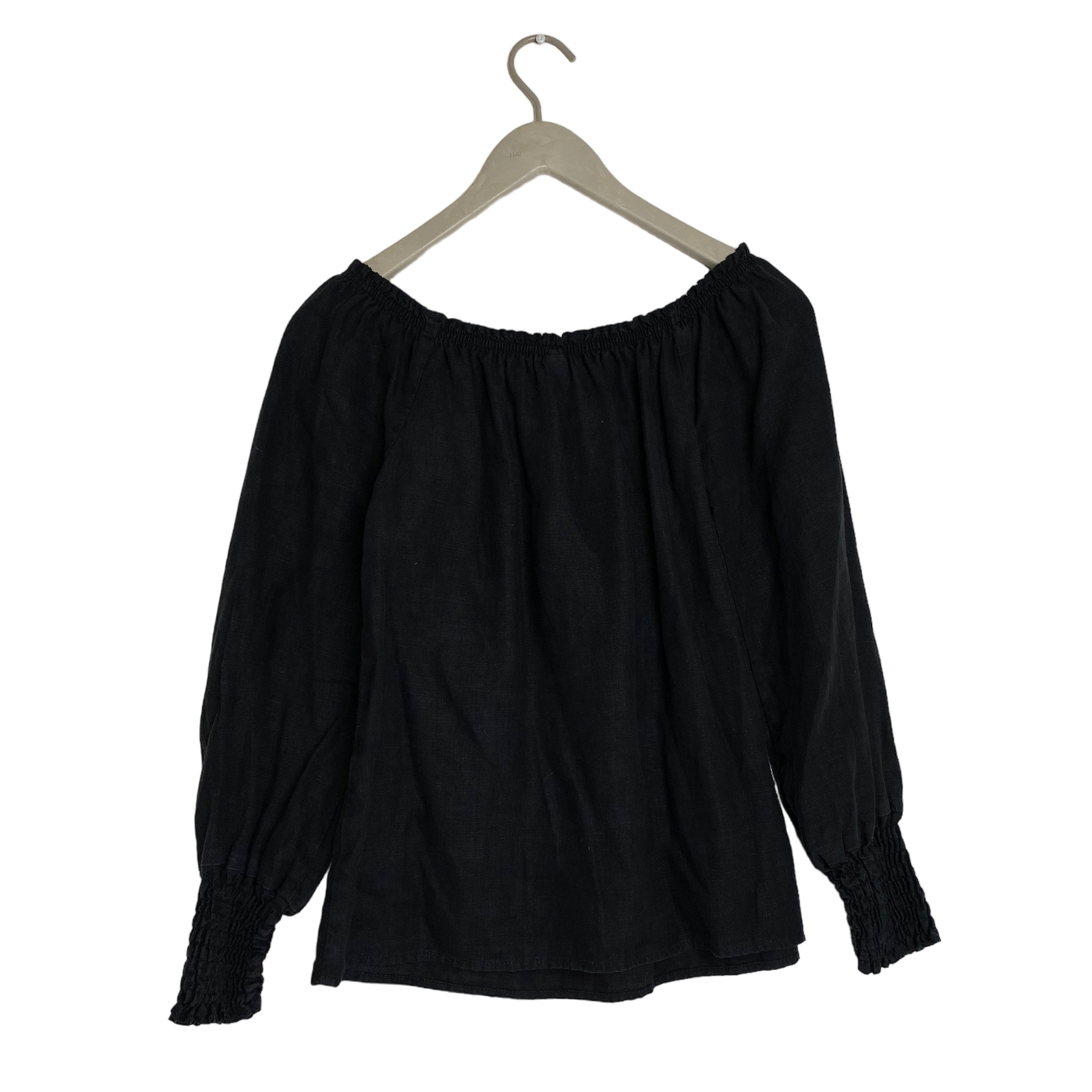 Bypias linen blouse, black | woman XS