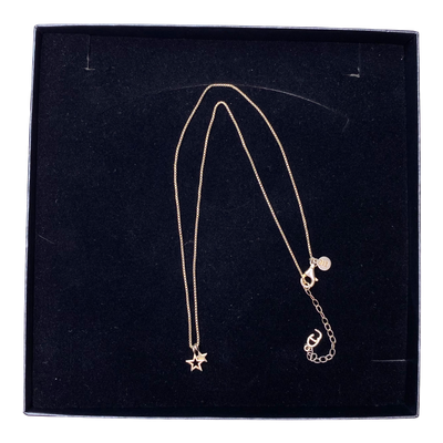 CU jewellery double star pendant necklace, silver | onesize