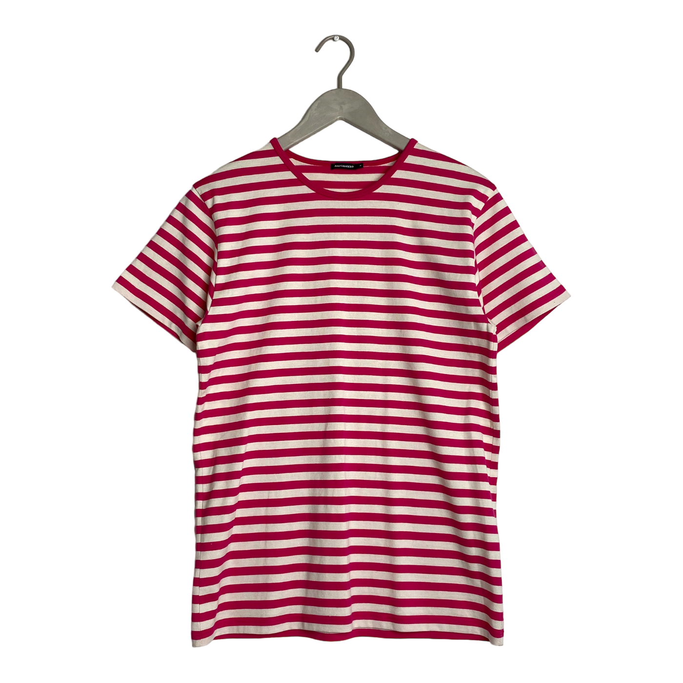 Marimekko stripe t-shirt, raspberry | woman S