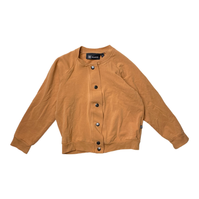 Kaiko logo sweat jacket, caramel | 98/104cm