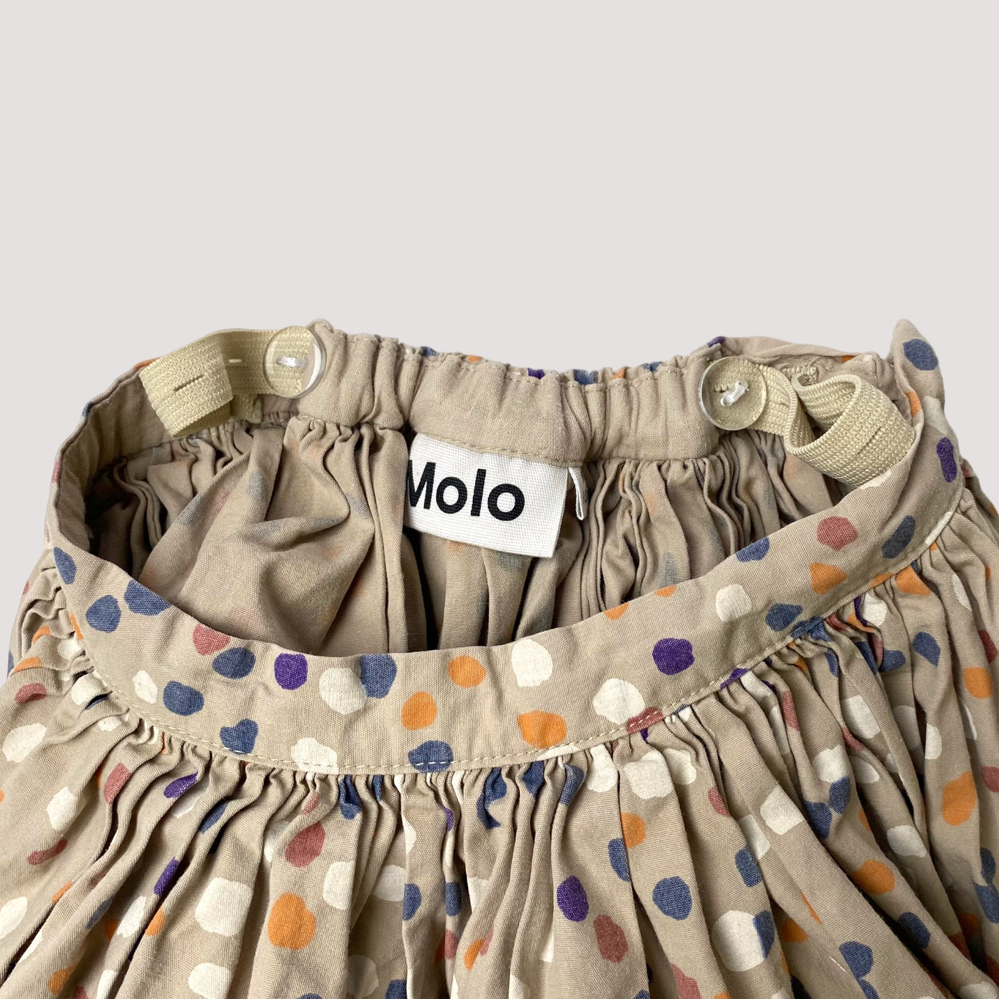 Molo ruffle skirt, confetti | 98/104cm