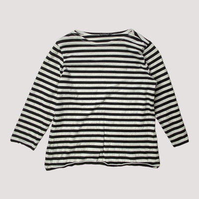 Marimekko stripe shirt, black/white | women S