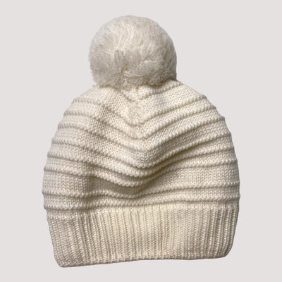 Reima knitted beanie with a pom, ivory | 48-50cm