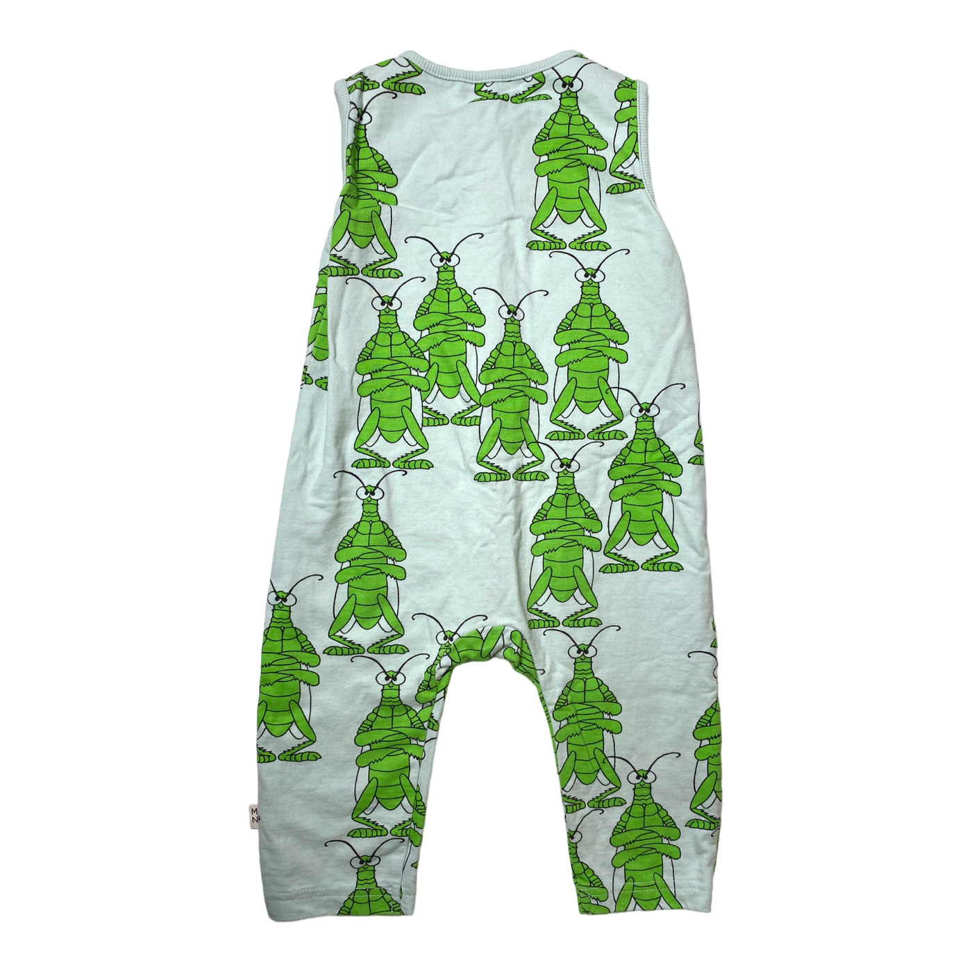 Mainio sleeveless jumpsuit, grasshopper | 74/80cm