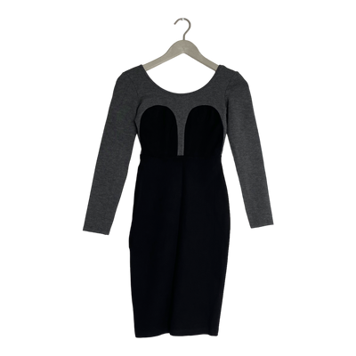 R/H studio mickey dress, black/grey | woman XS