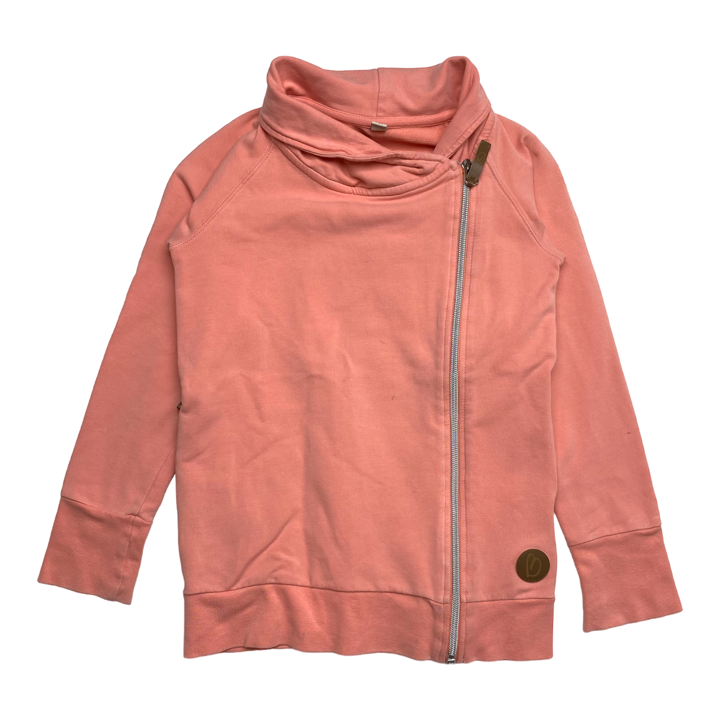 Blaa sweat jacket, coral pink | 122/128cm