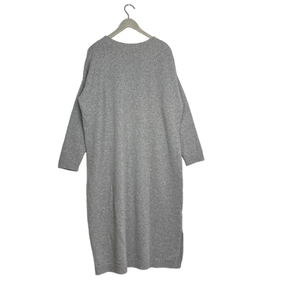 Papu soft wool knitted dress, melange grey | woman M/L