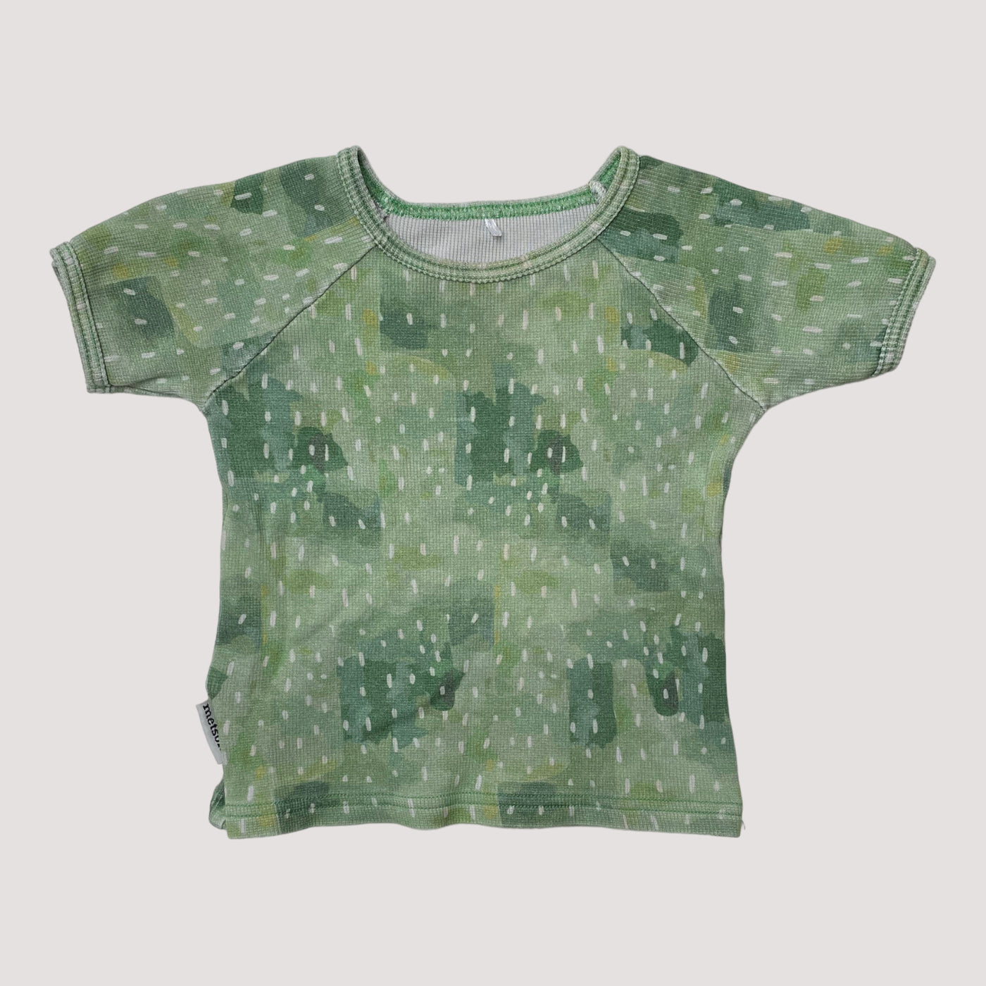 rib t-shirt, green | 86cm
