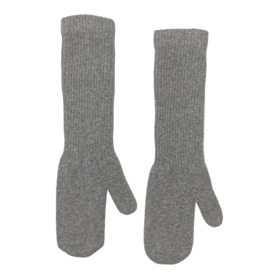 Papu knitted giant mittens, melange grey