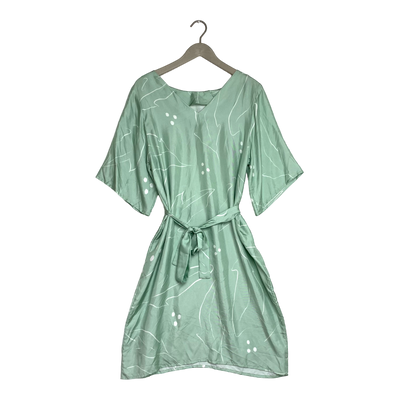 Uhana delight silk dress, tea green | woman M