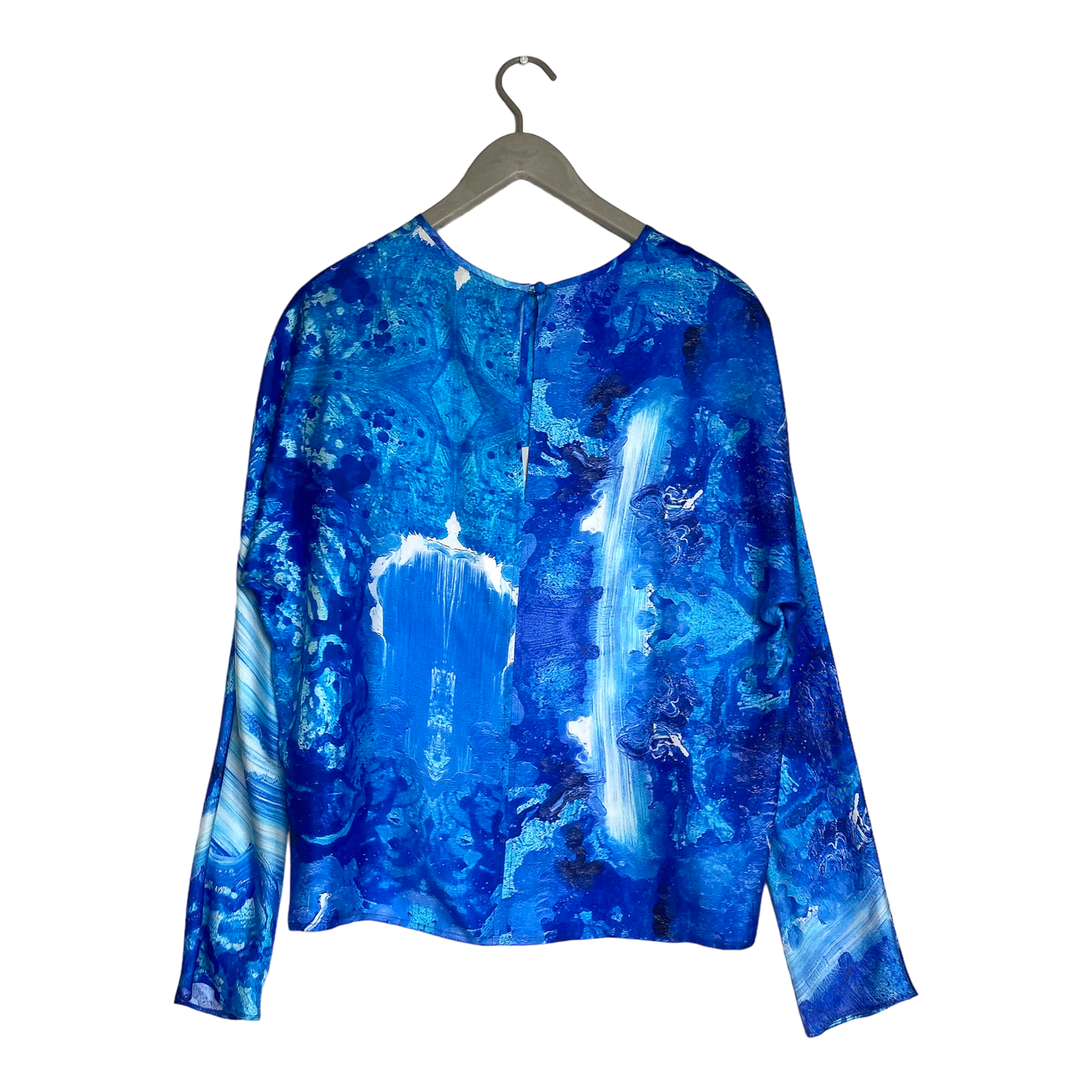 Studio Heijne revolution silk shirt, blue vault | woman M