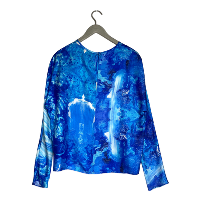 Studio Heijne revolution silk shirt, blue vault | woman M