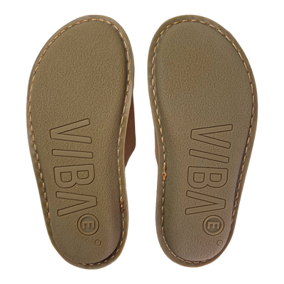 VIBAe Roma leather slippers, fawn tan | 37