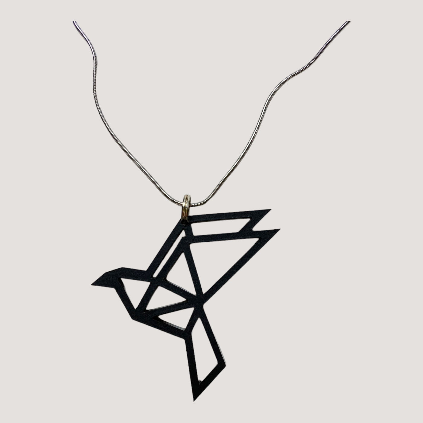 Yo Zen origami swan necklace, black – Ninyes