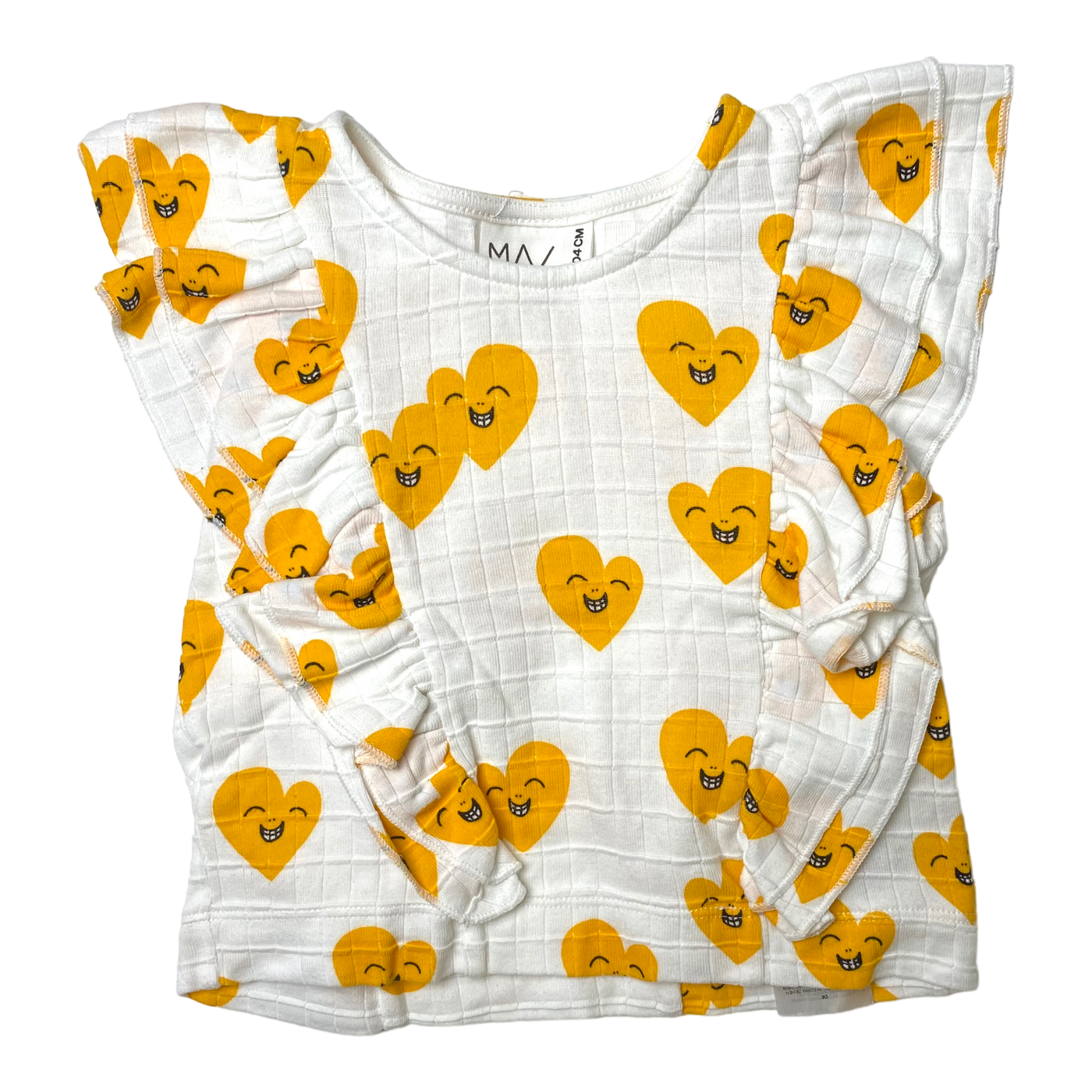 Mainio frilla t-shirt, hearts | 98/104cm