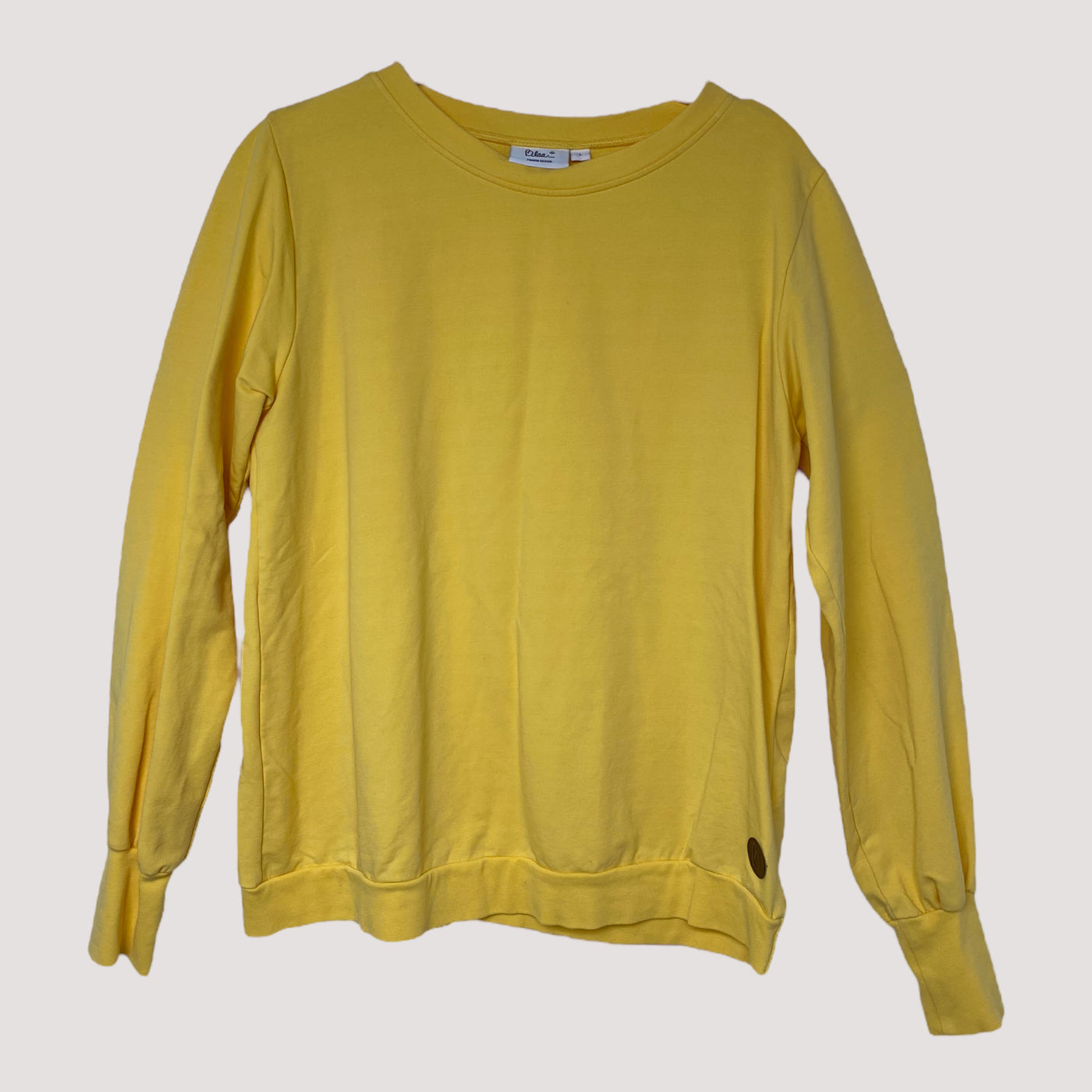 college shirt, yellow | woman L