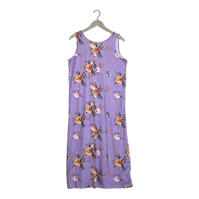 Kaiko belted tank midi dress, lavender bloom | woman M