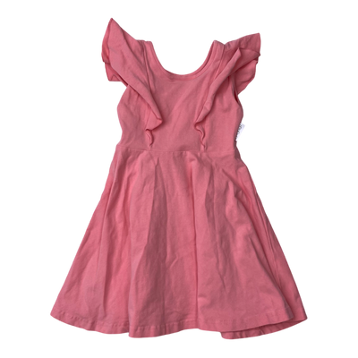 Gugguu sleeveless dress, coral pink | 92cm