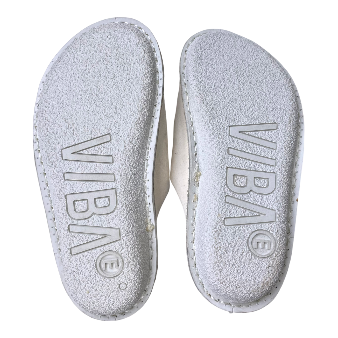 VIBAe Roma leather slippers, cream | 35