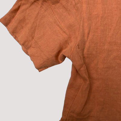 linen t-shirt, coral | women XS