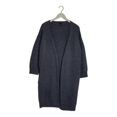 Aarre wool mix cardigan, dark grey  | women S/M