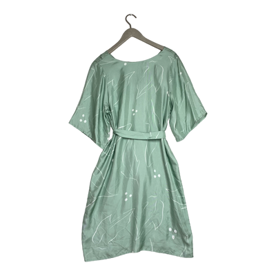 Uhana delight silk dress, tea green | woman M