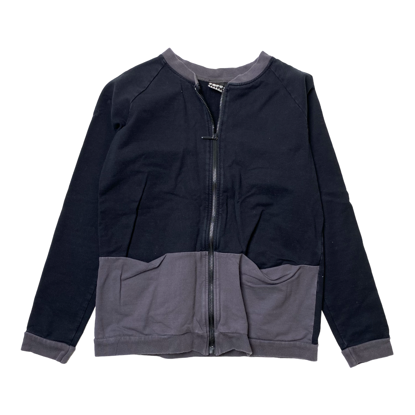 Papu zipper sweat jacket, jet | woman XS