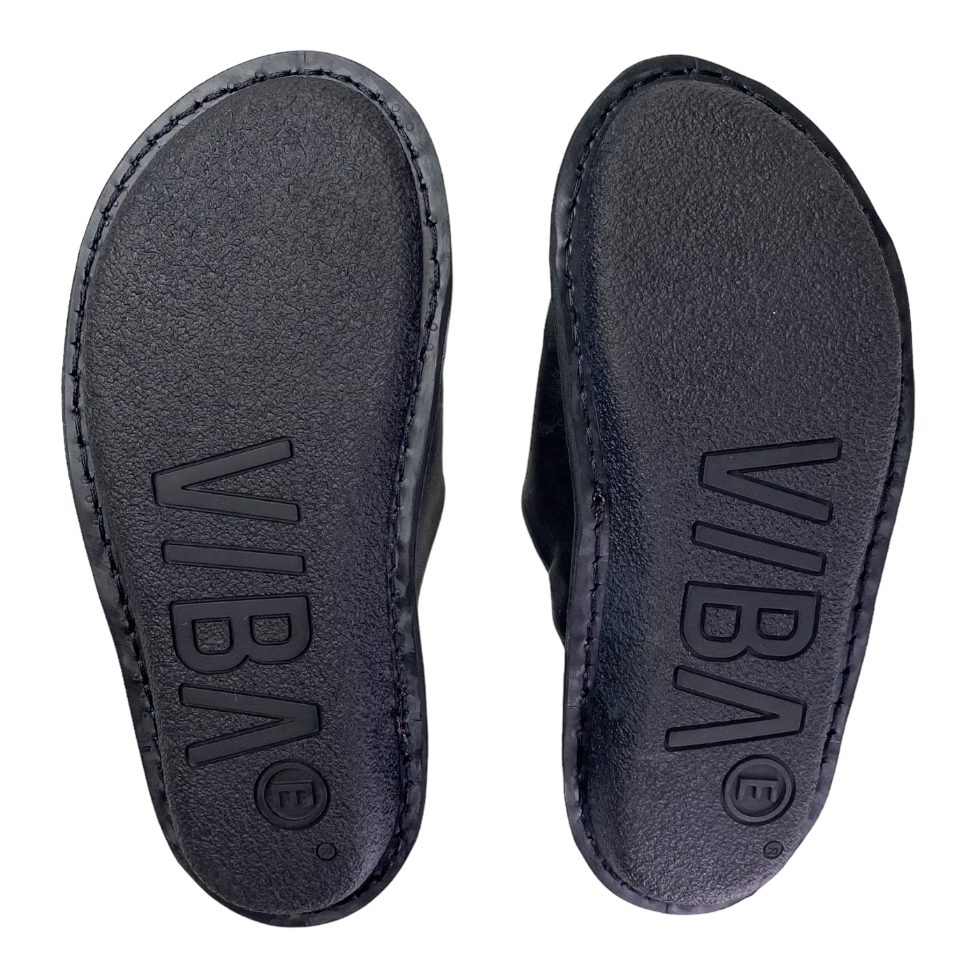 VIBAe Roma leather slippers, preto black | 38