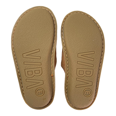 VIBAe Roma leather slippers, fawn tan | 36