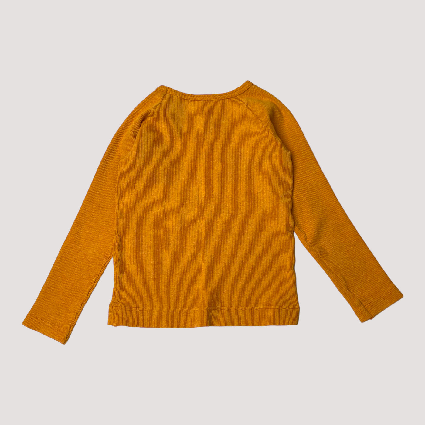 rib shirt, carrot orange | 104cm