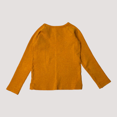 rib shirt, carrot orange | 104cm
